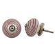 Pink Black Striped Knobs